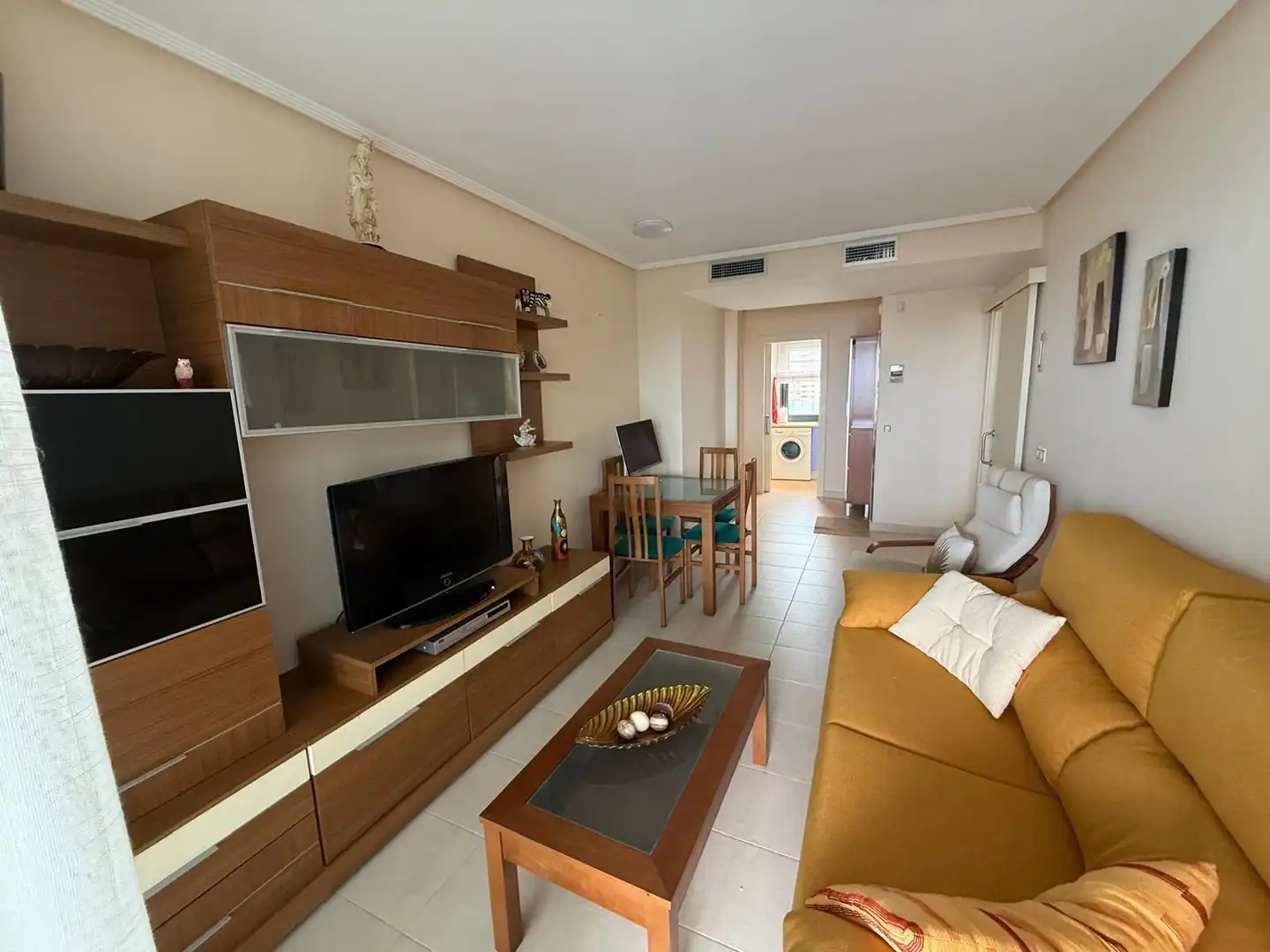 Living room of Flat for rent in Benidorm  with Air Conditioner, Heating and Private garden