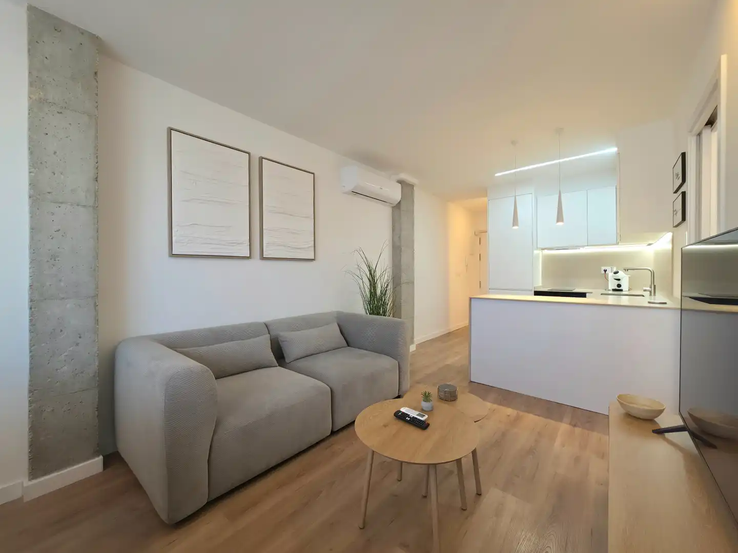 Sala de estar de Piso en venta en Alicante / Alacant con Aire acondicionado, Calefacción y Horno