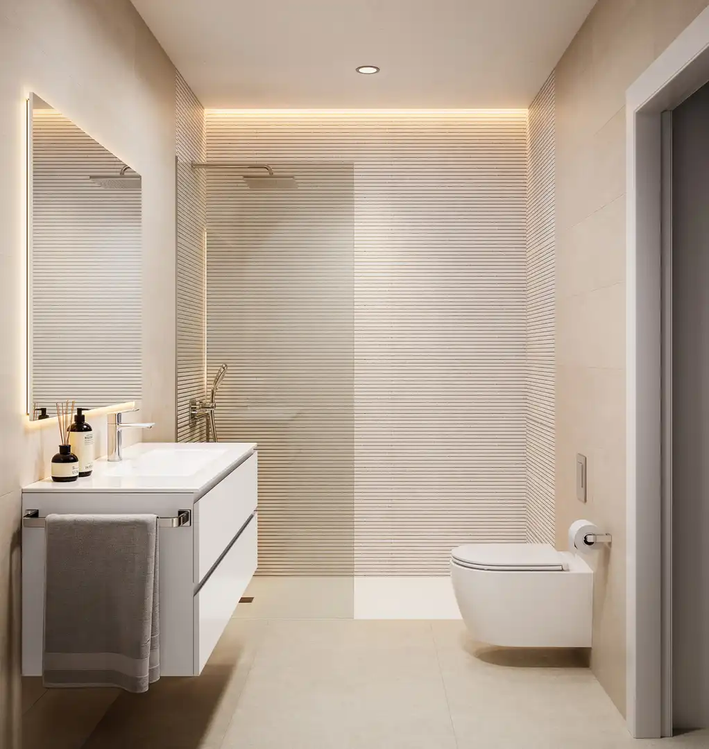 Baño de Apartamento en venta en Fuengirola con Aire acondicionado, Terraza y Piscina
