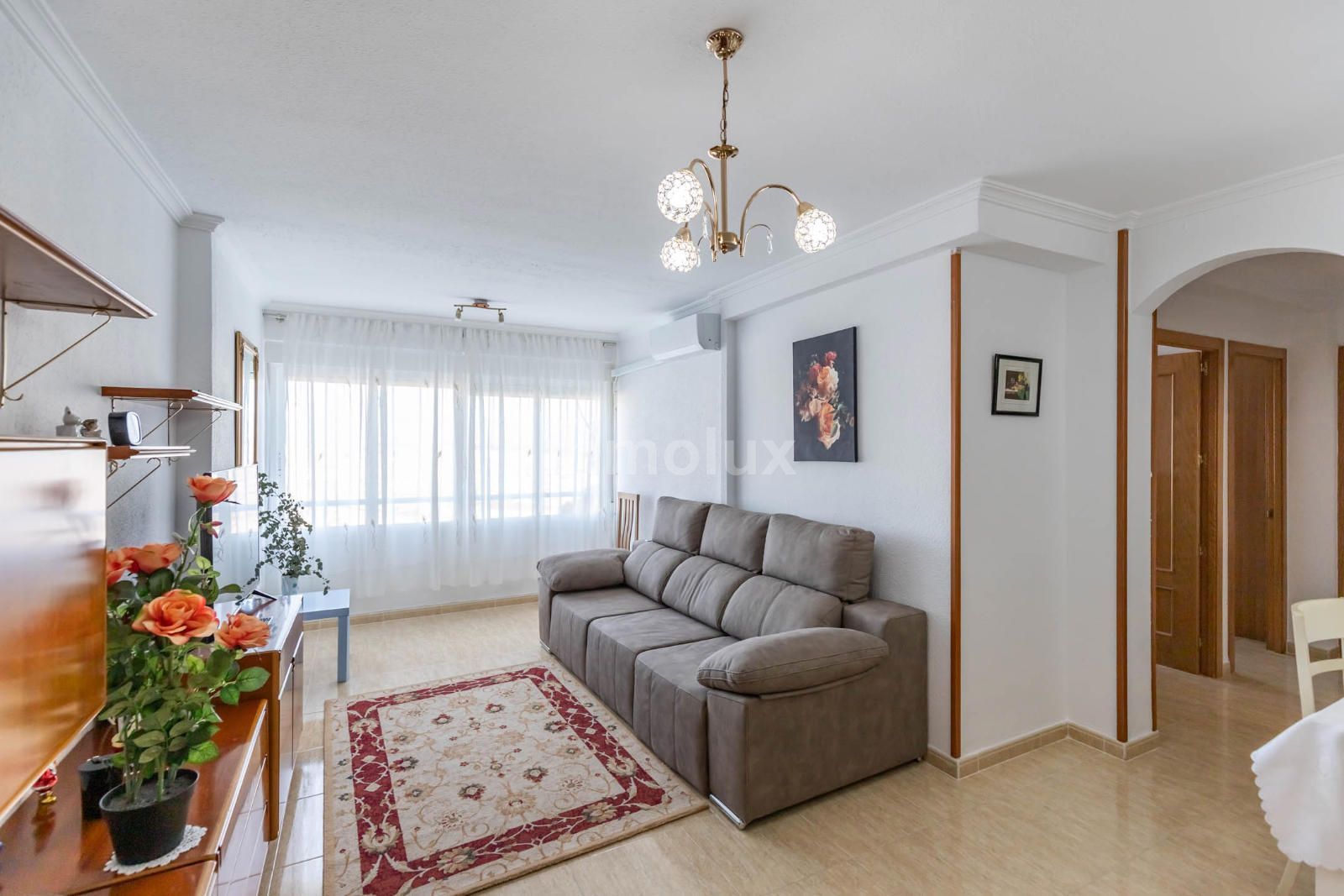 Living room of Flat for sale in Alicante / Alacant  with Air Conditioner and Furnished