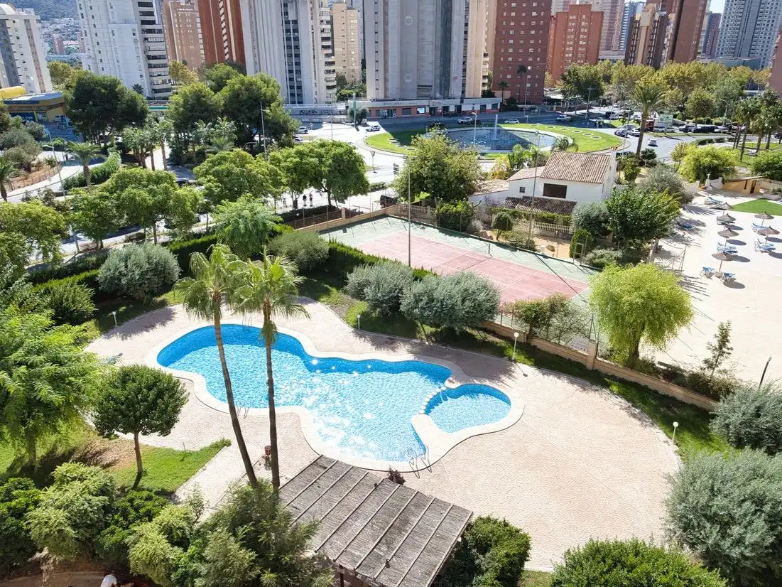 Piscina de Pis en venda en Benidorm amb Aire condicionat, Terrassa i Balcó