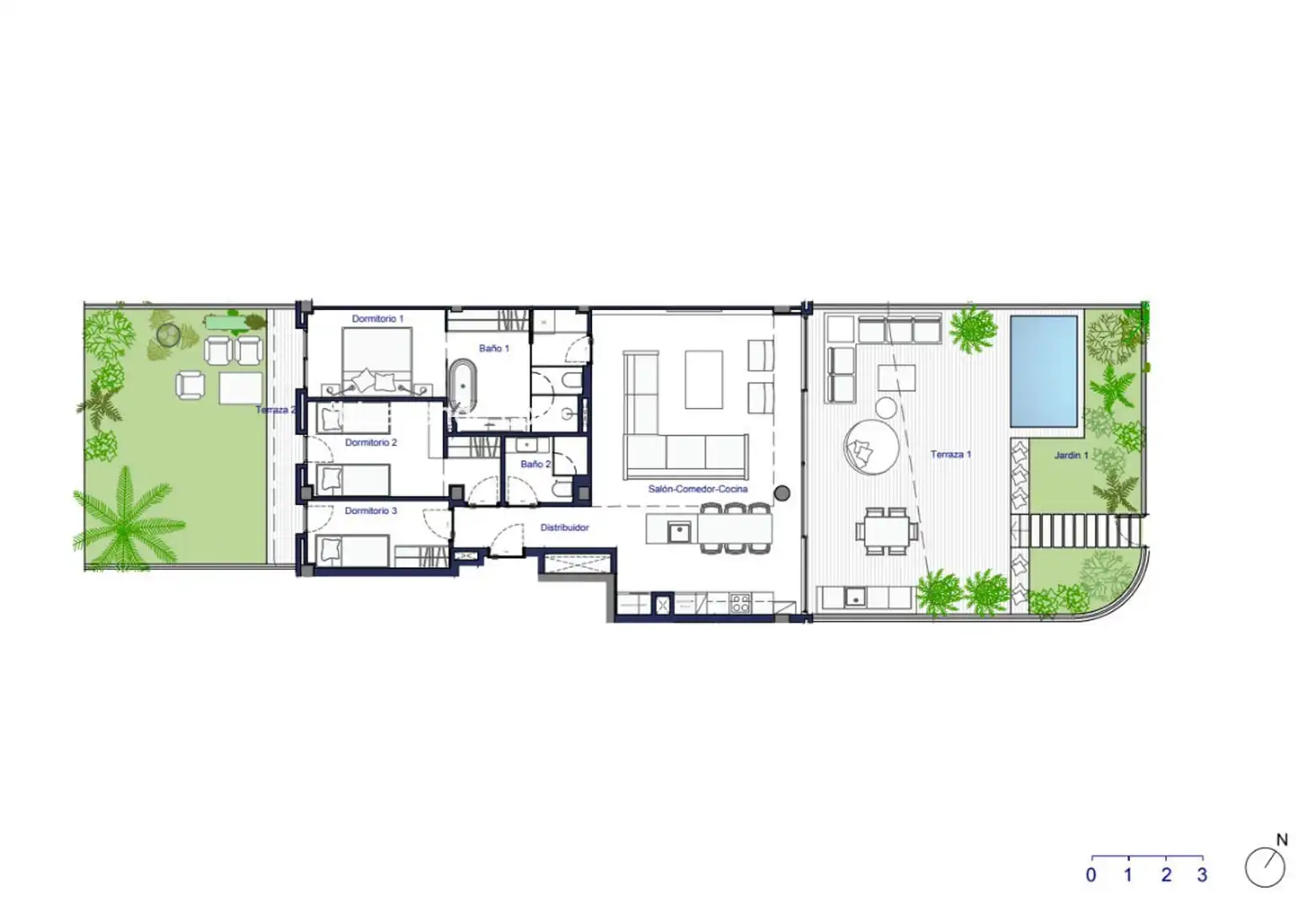 Wohnung mit Pool zum Verkauf in Joaquin Gadea, imagen 25