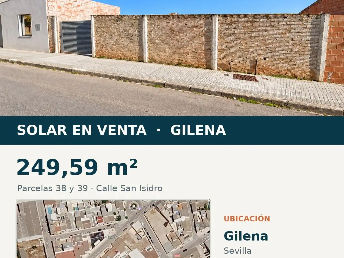 Wohnbaugrundstück zum Verkauf in Calle San Isidro 19