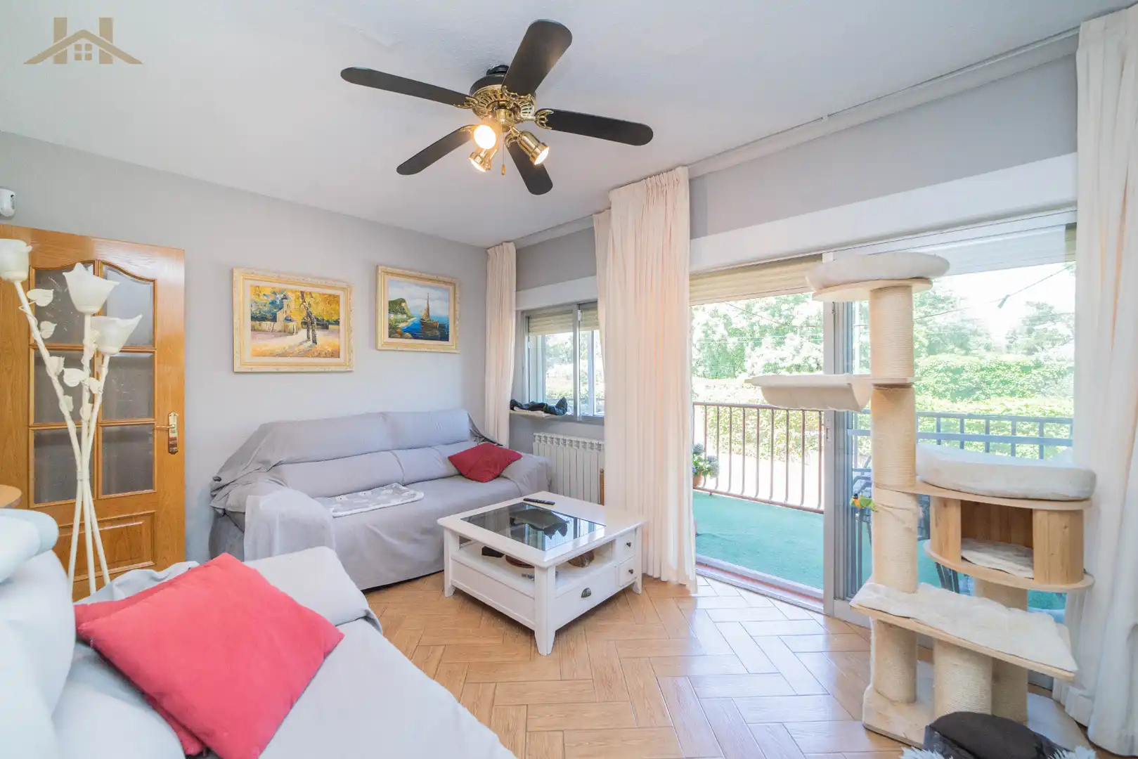Living room of Flat for sale in Collado Villalba  with Heating, Terrace and Community pool