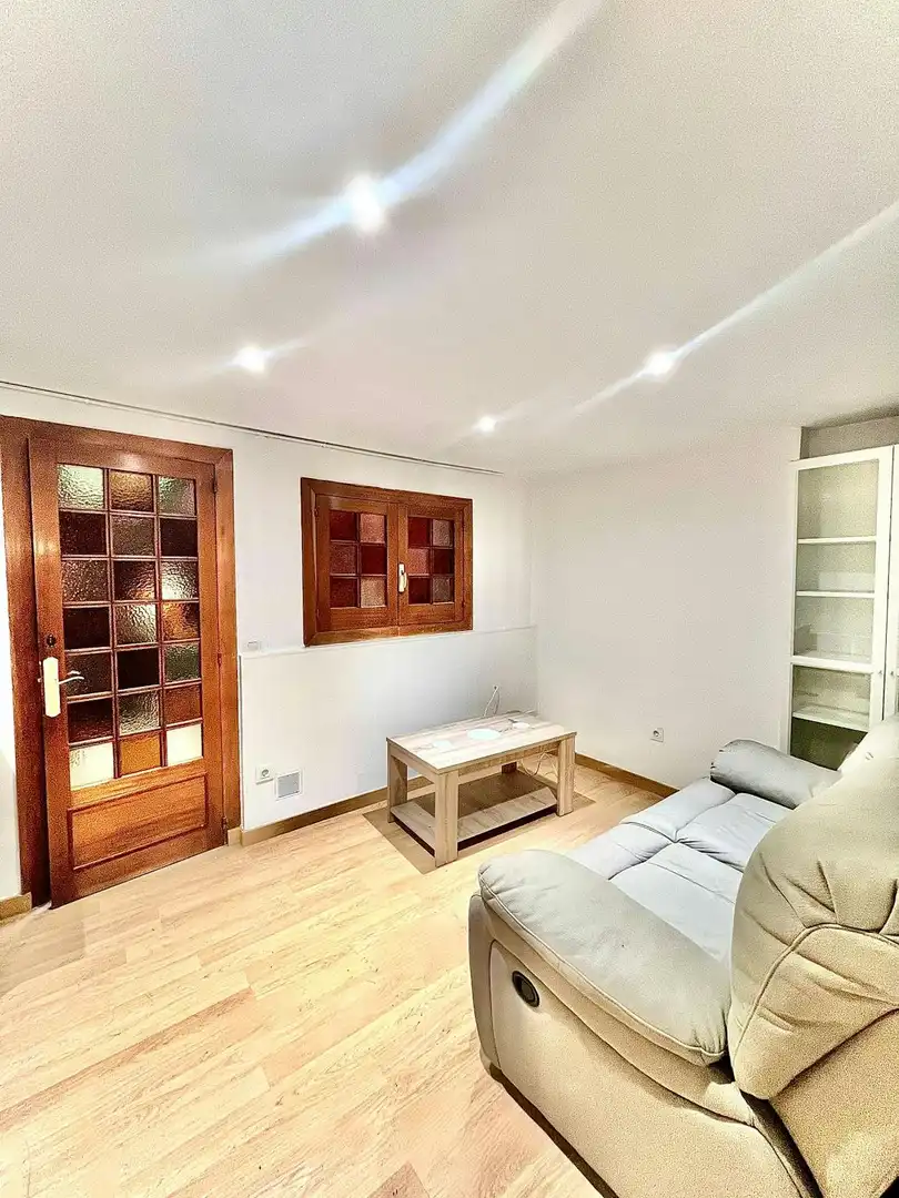 Sala de estar de Piso de alquiler en Barcelona con Calefacción, Jardín privado y Amueblado