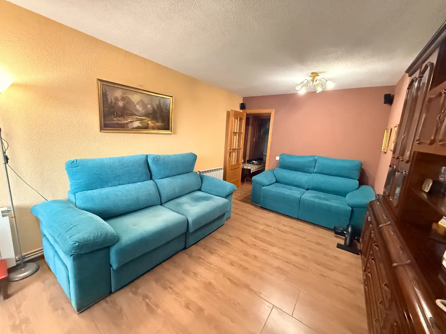 Living room of Flat for sale in Madrid  with Heating, Terrace and Storage room