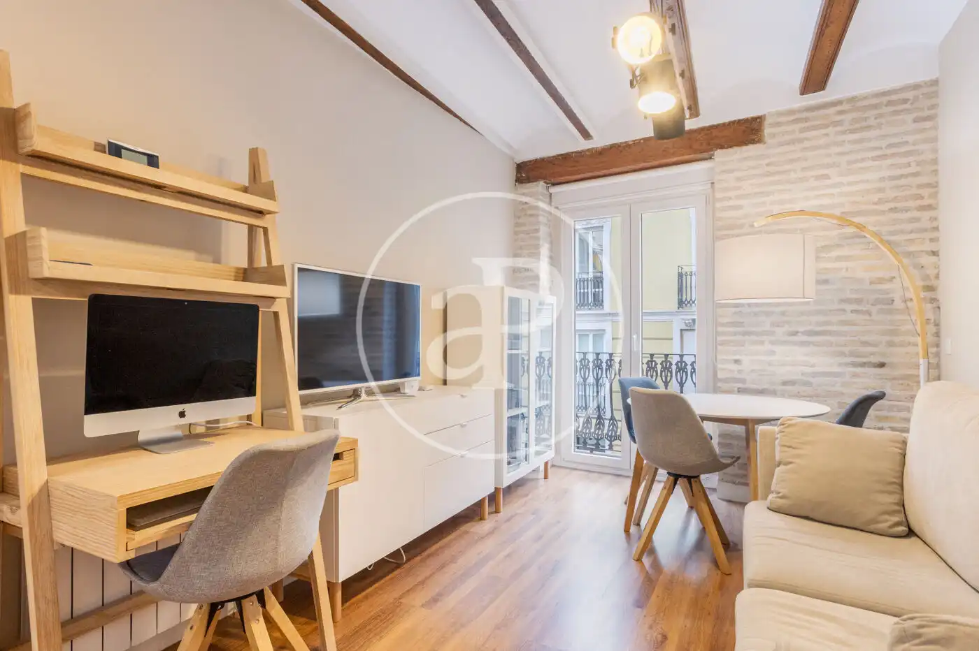 Sala de estar de Piso de alquiler en Valencia con Aire acondicionado, Calefacción y Amueblado