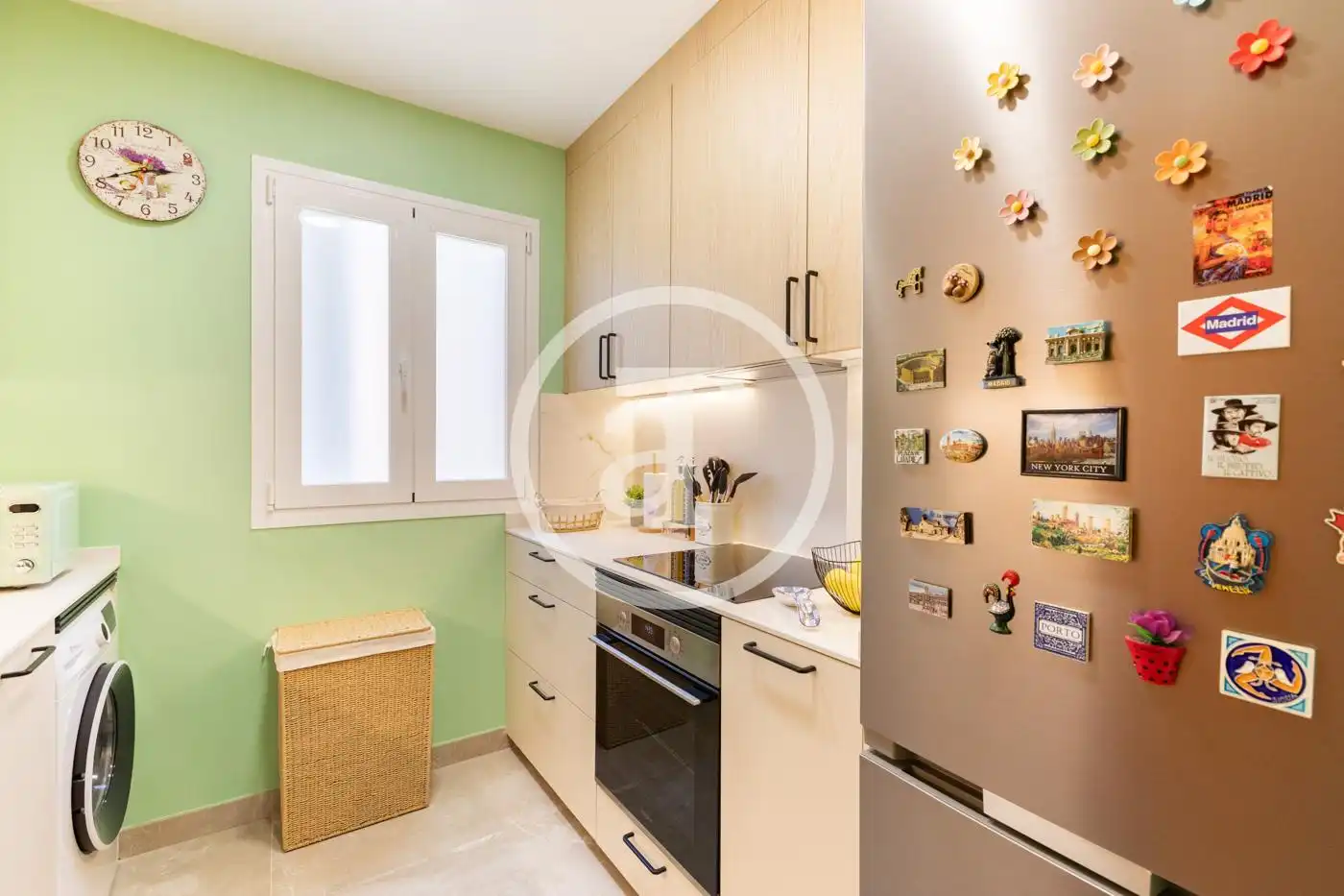Kitchen of Flat for rent in Madrid  with Air Conditioner, Heating and Furnished