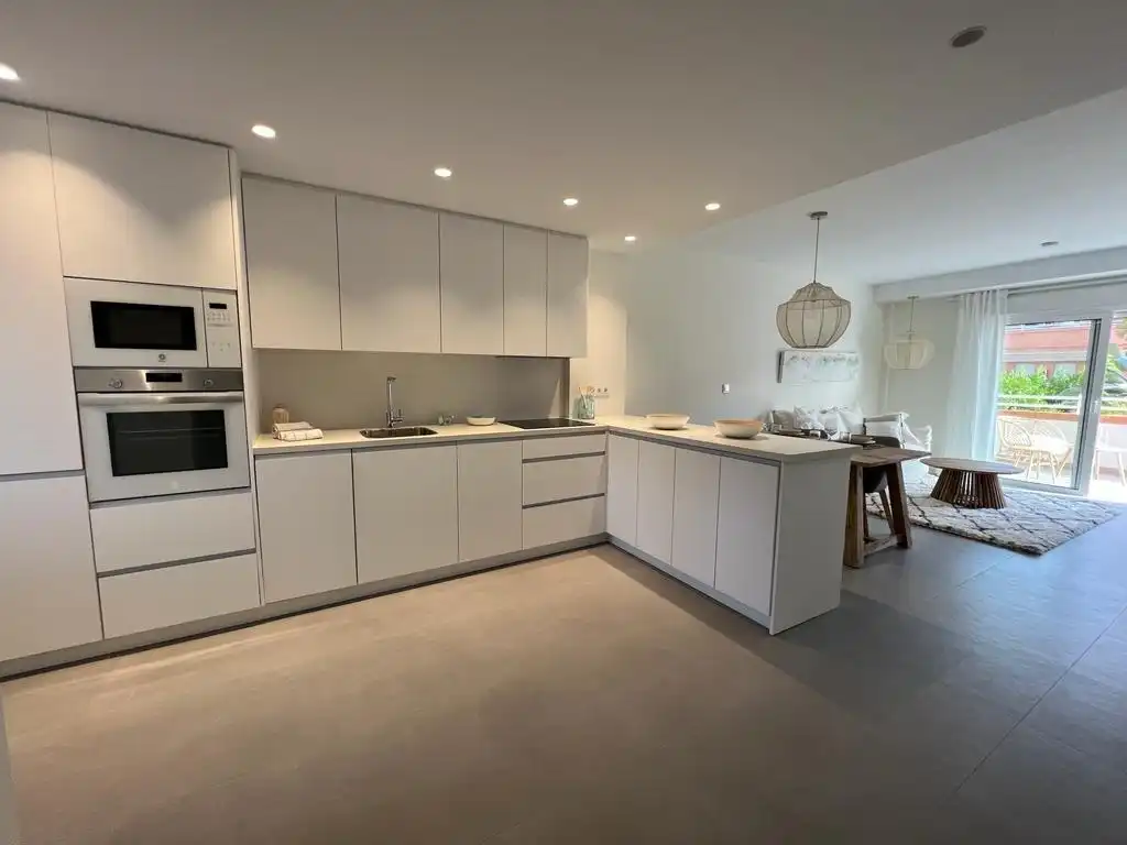 Kitchen of Apartments for sale in L'Alfàs del Pi  with Air Conditioner, Heating and Private garden
