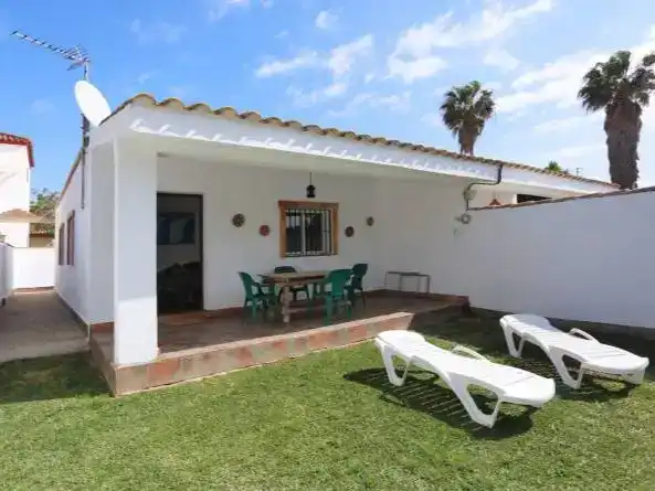 Garden of Houses for rent in Conil de la Frontera  with Air Conditioner, Private garden and Swimming Pool