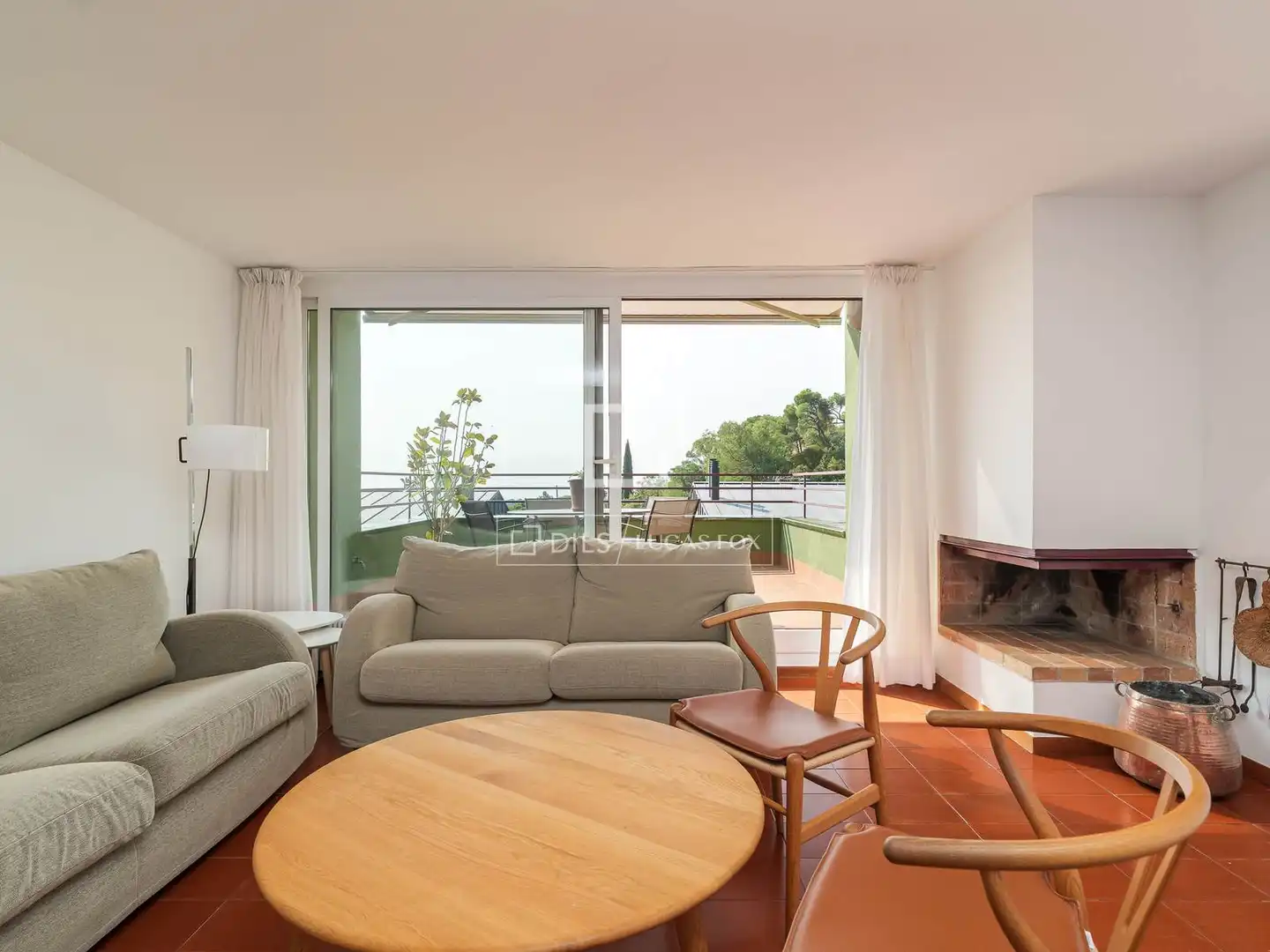 Sala de estar de Casa o chalet de alquiler en Barcelona con Aire acondicionado, Calefacción y Jardín privado