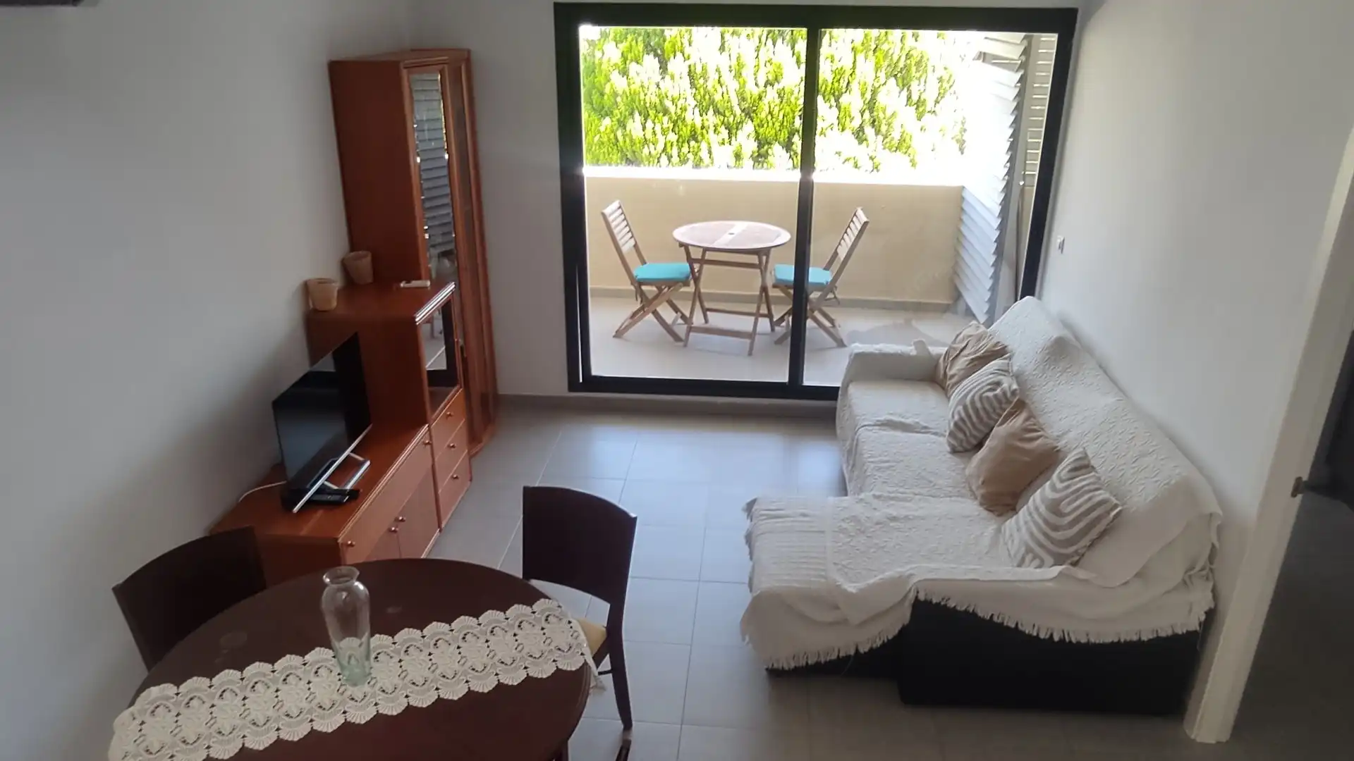 Wohnzimmer von Maisonette zum Verkauf in Vera mit Klimaanlage, Heizung und Privatgarten