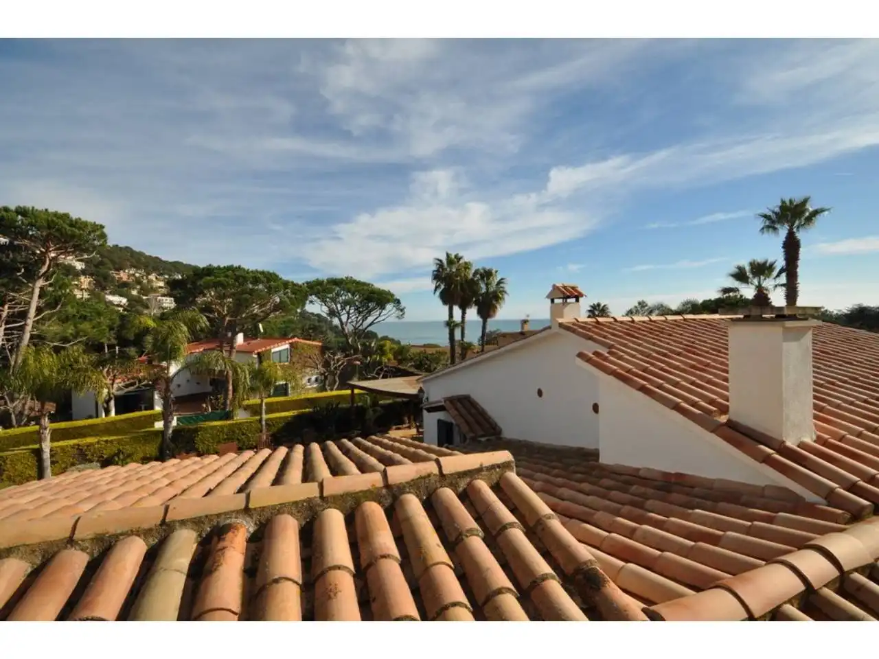 Vista exterior de Casa o chalet en venta en Blanes con Calefacción, Parquet y Terraza