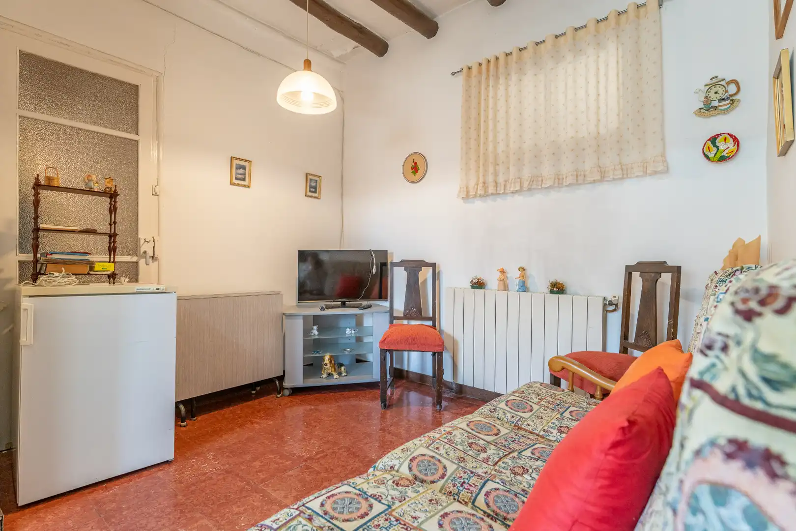 Sala d'estar de Casa o xalet en venda en Els Guiamets amb Aire condicionat, Jardí privat i Terrassa