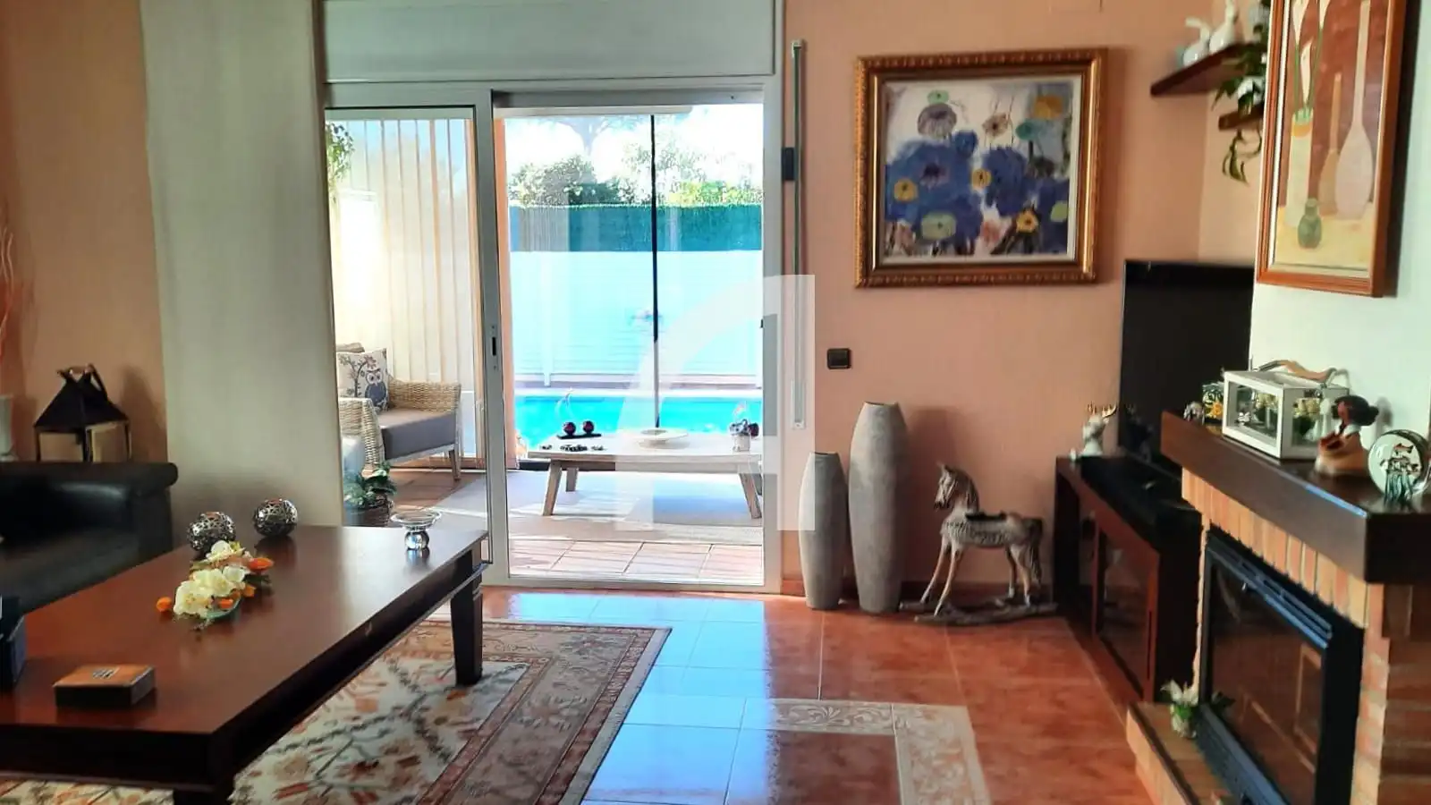 Sala d'estar de Casa o xalet en venda en Vidreres amb Aire condicionat, Calefacció i Jardí privat