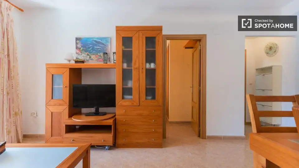 Sala de estar de Piso de alquiler en Puçol con Aire acondicionado, Calefacción y Amueblado