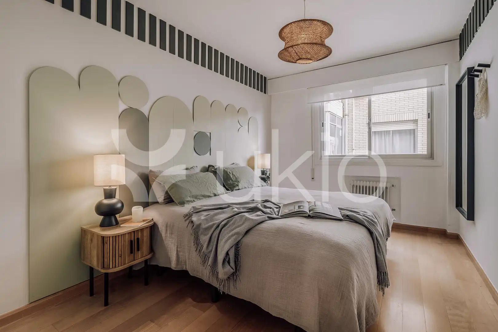 Habitación de Apartamento de alquiler en Madrid con Aire acondicionado, Calefacción y Amueblado