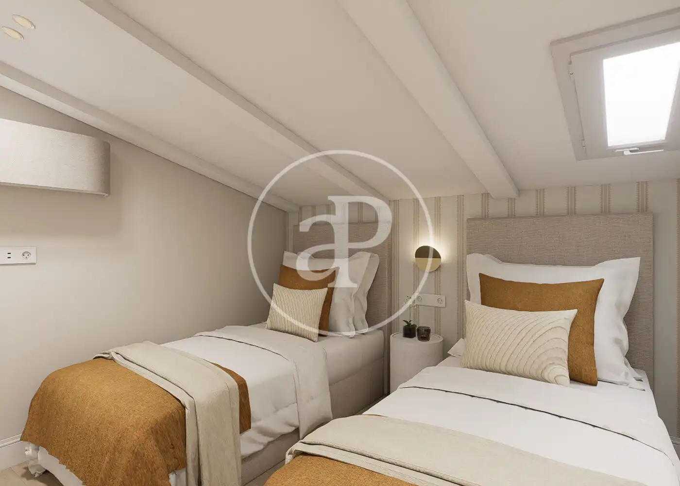 Schlafzimmer von Wohnung zum Verkauf in Madrid mit Klimaanlage, Heizung und Möbliert