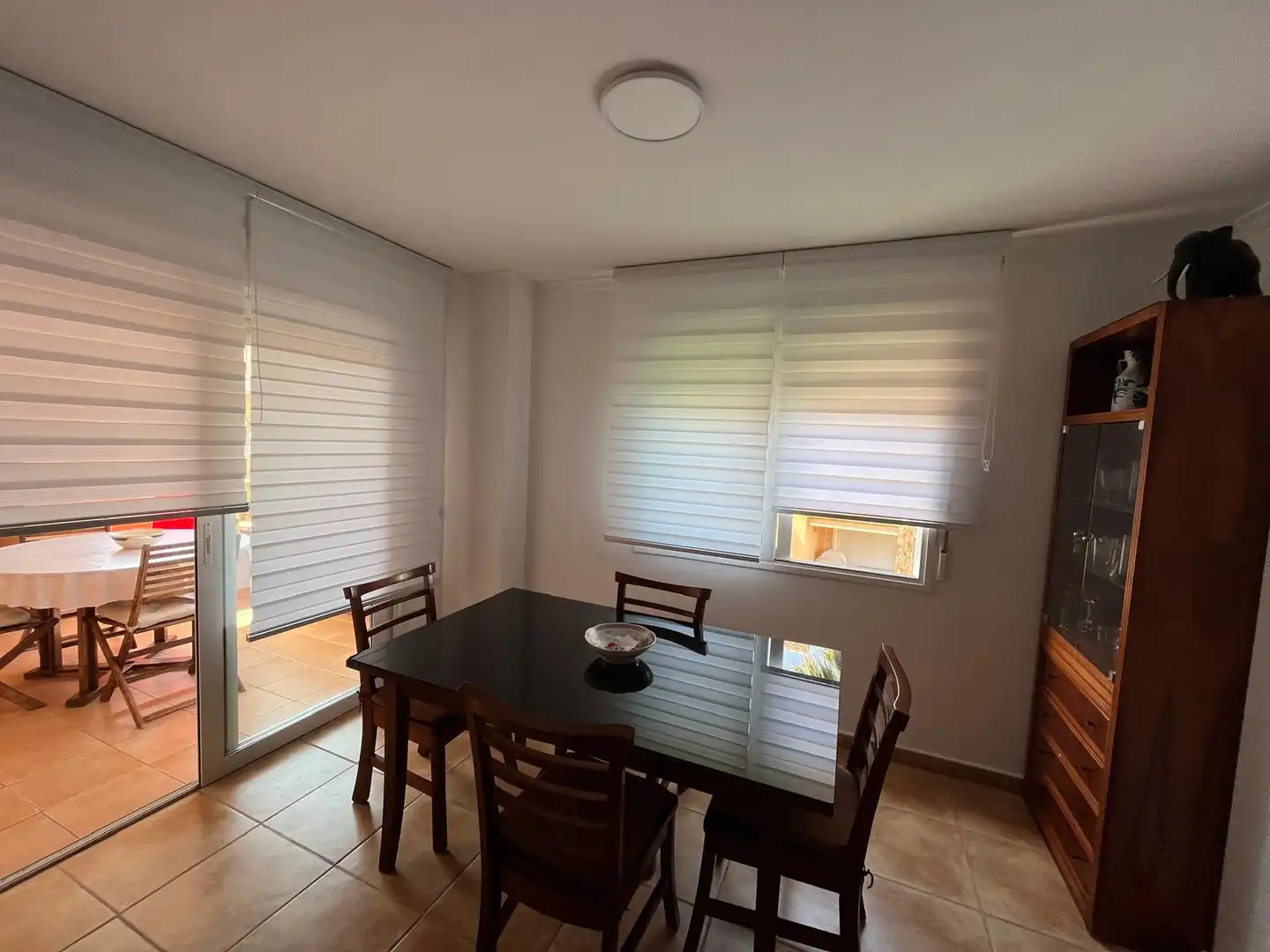 Esszimmer von Dachboden zur Miete in Jávea / Xàbia mit Klimaanlage, Heizung und Terrasse