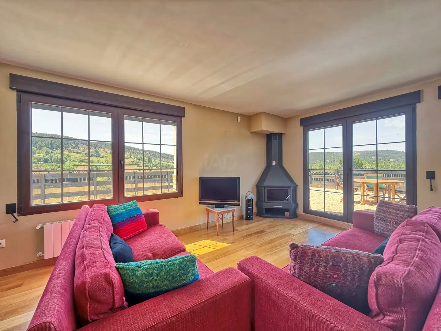 Living room of Detached homes for sale in Alcalá de la Selva  with Heating and Terrace