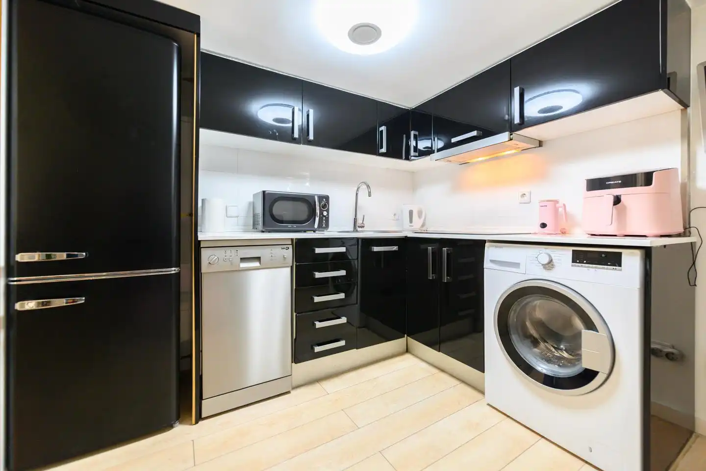 Küche von Maisonette zur Miete in Madrid mit Klimaanlage, Möbliert und Internet