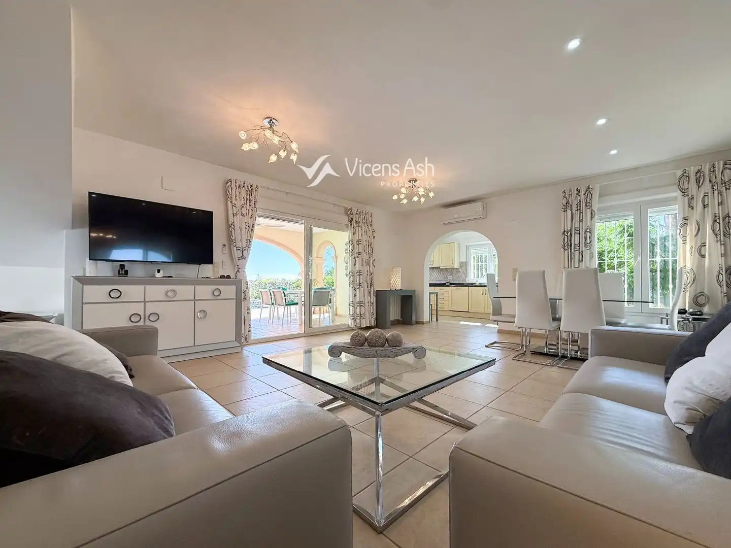 Living room of Houses for sale in Jávea / Xàbia  with Air Conditioner, Heating and Terrace