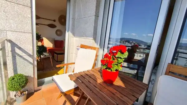 Terrassa de Apartament en venda en Baiona amb Calefacció, Parquet i Terrassa