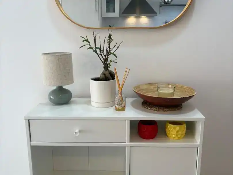 Sala d'estar de Apartament de lloguer en Torre-Pacheco amb Aire condicionat, Jardí privat i Moblat