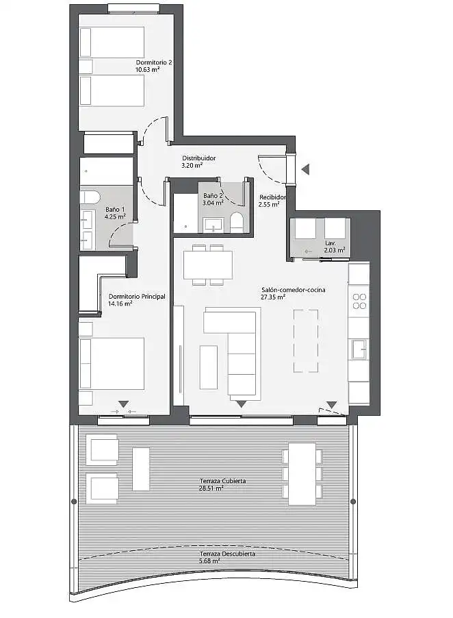 Apartamento con ascensor en venta en Diseminados, imagen 17