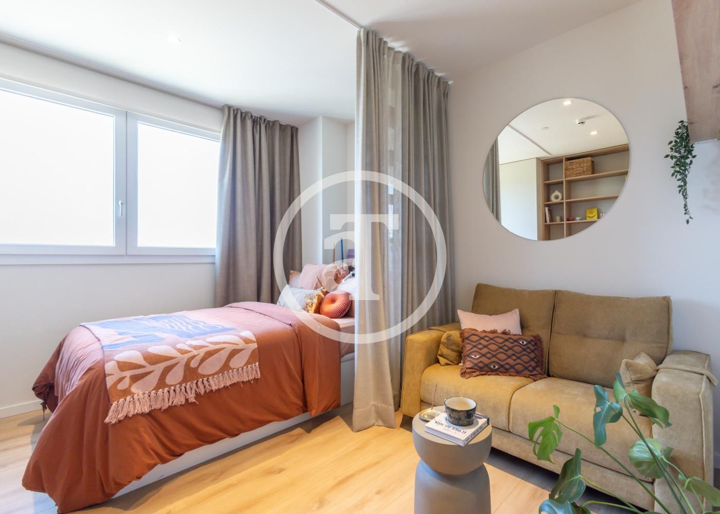 Bedroom of Study for rent in Alcobendas  with Air Conditioner, Heating and Furnished