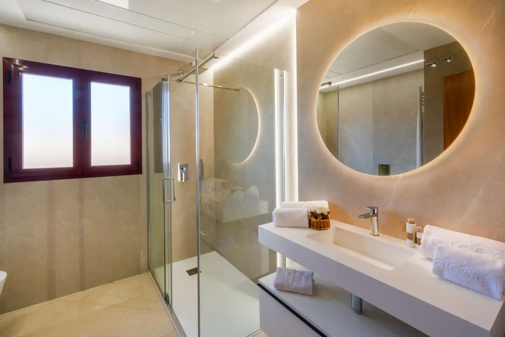 Baño de Apartamento de alquiler en L'Alfàs del Pi con Aire acondicionado, Terraza y Amueblado