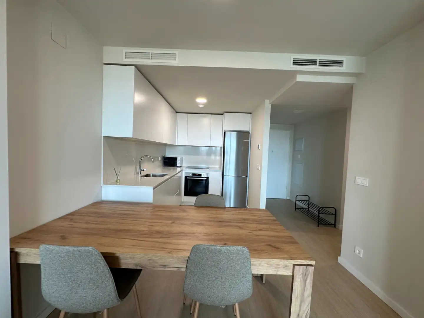 Cocina de Piso de alquiler en Valencia con Aire acondicionado, Calefacción y Jardín privado