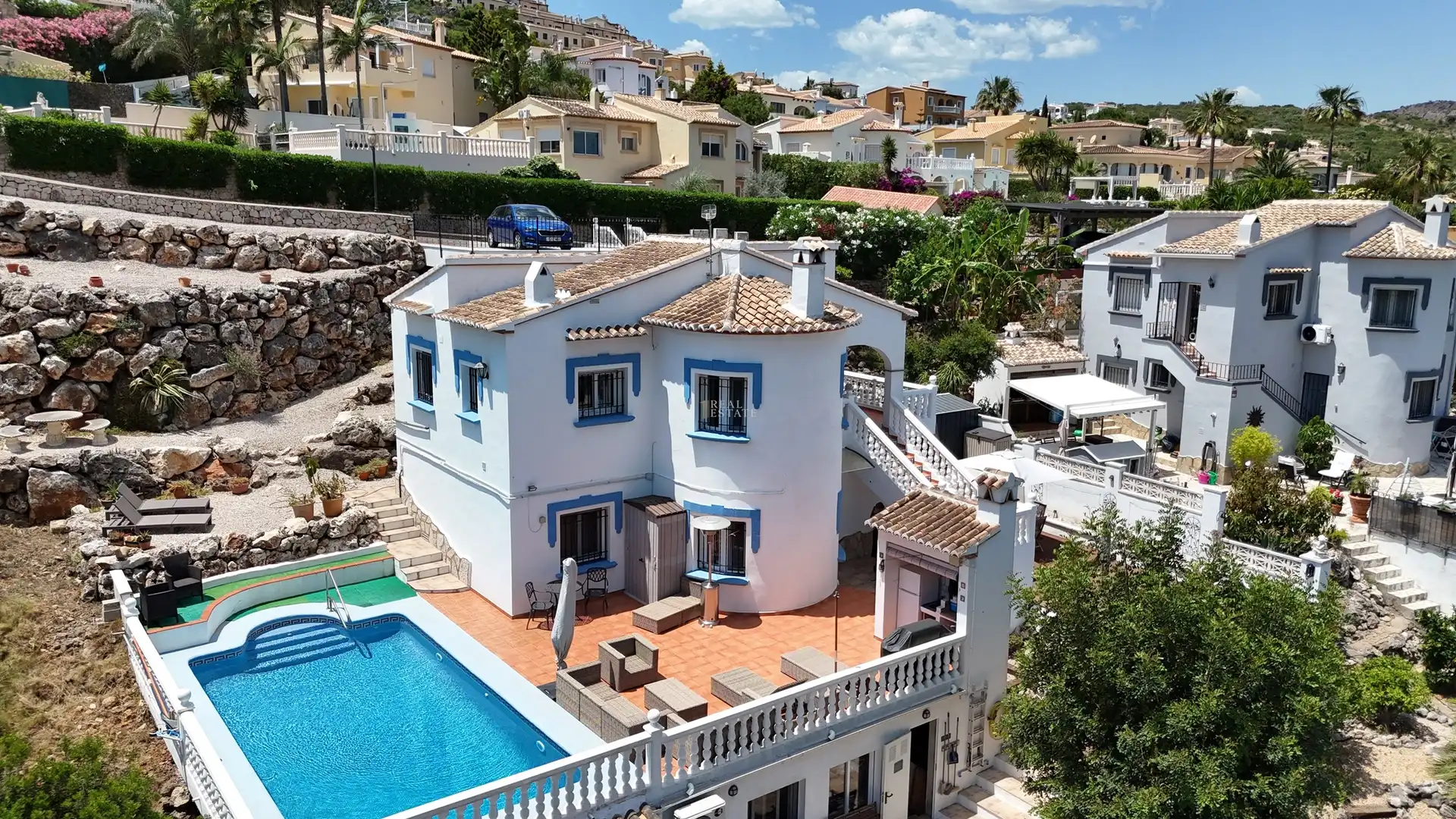 Exterior view of Houses for sale in El Ràfol d'Almúnia  with Air Conditioner, Heating and Terrace