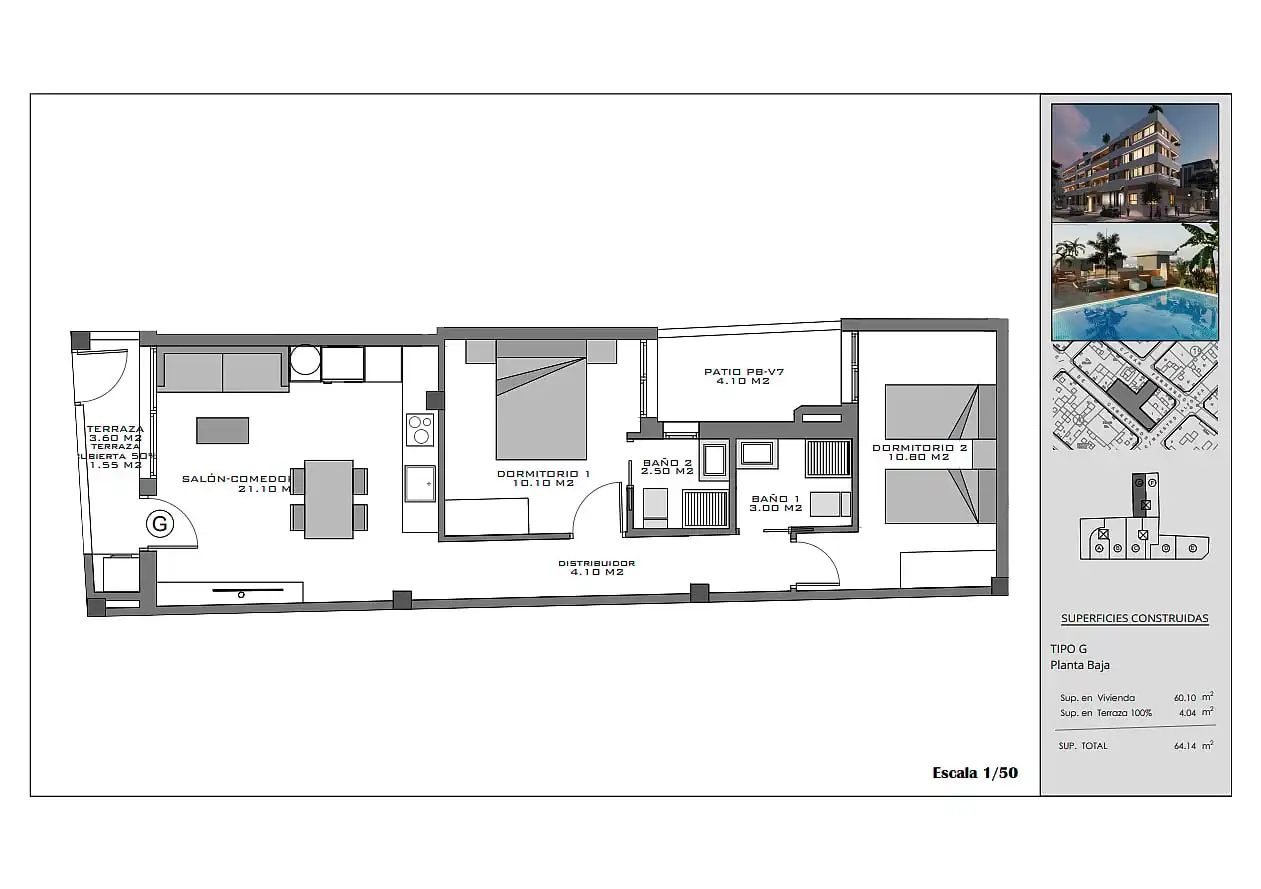 Apartament amb terrassa en venda a Santa Pola ciudad, imagen 8