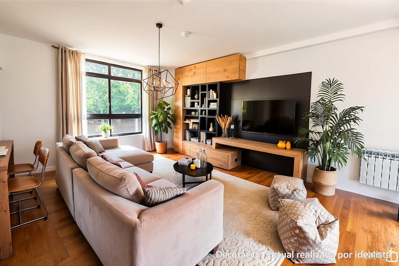 Living room of Flat for sale in  Madrid Capital  with Air Conditioner, Heating and Parquet flooring