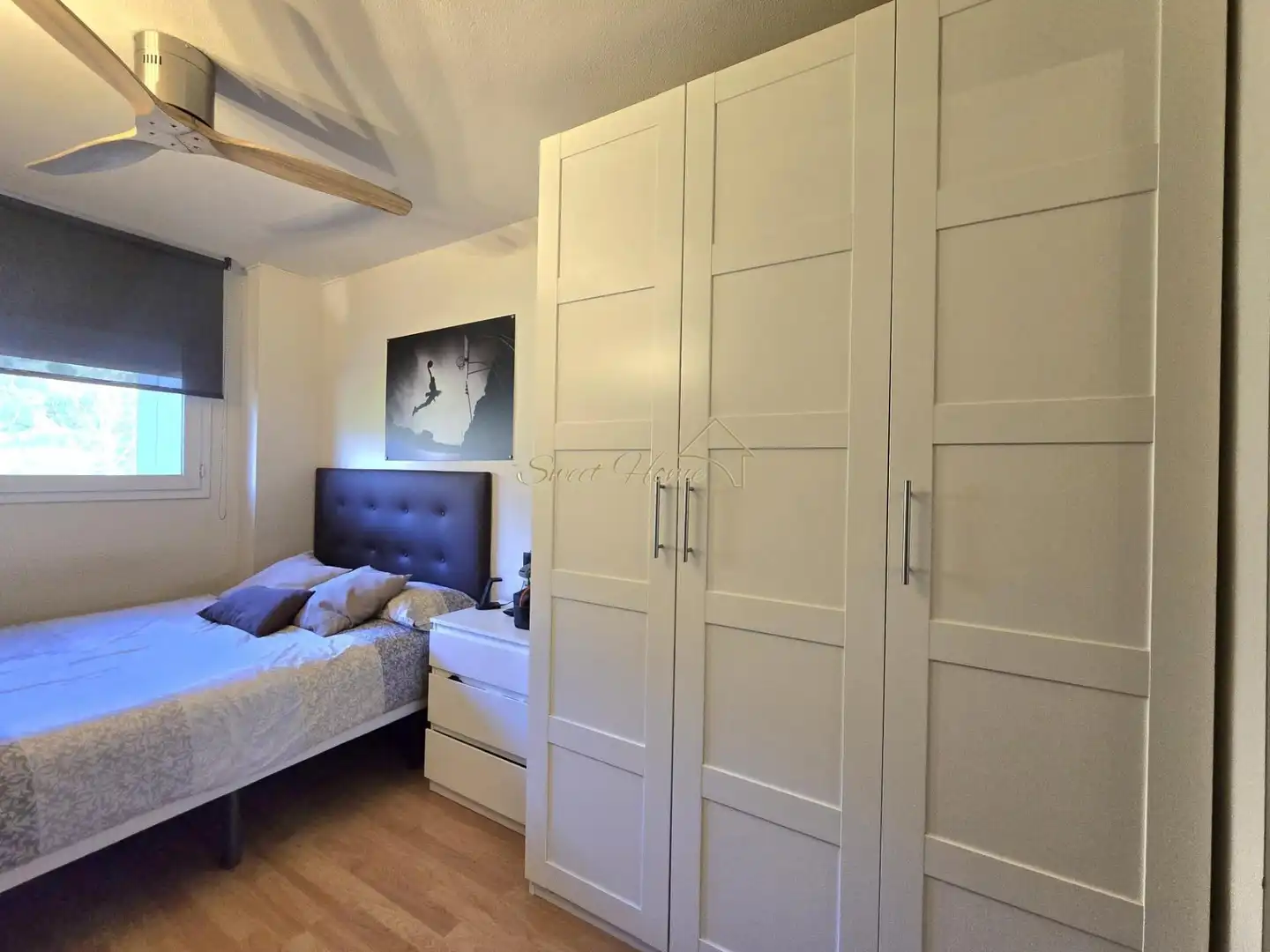 Bedroom of Flat for sale in Montgat  with Air Conditioner, Heating and Parquet flooring