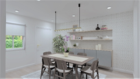Dining room of Flat for sale in  Madrid Capital  with Air Conditioner, Heating and Furnished