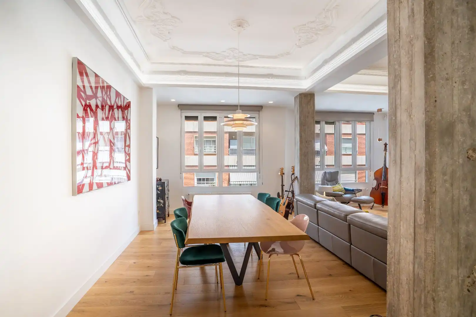 Esszimmer von Wohnung zur Miete in Valencia mit Klimaanlage und Heizung