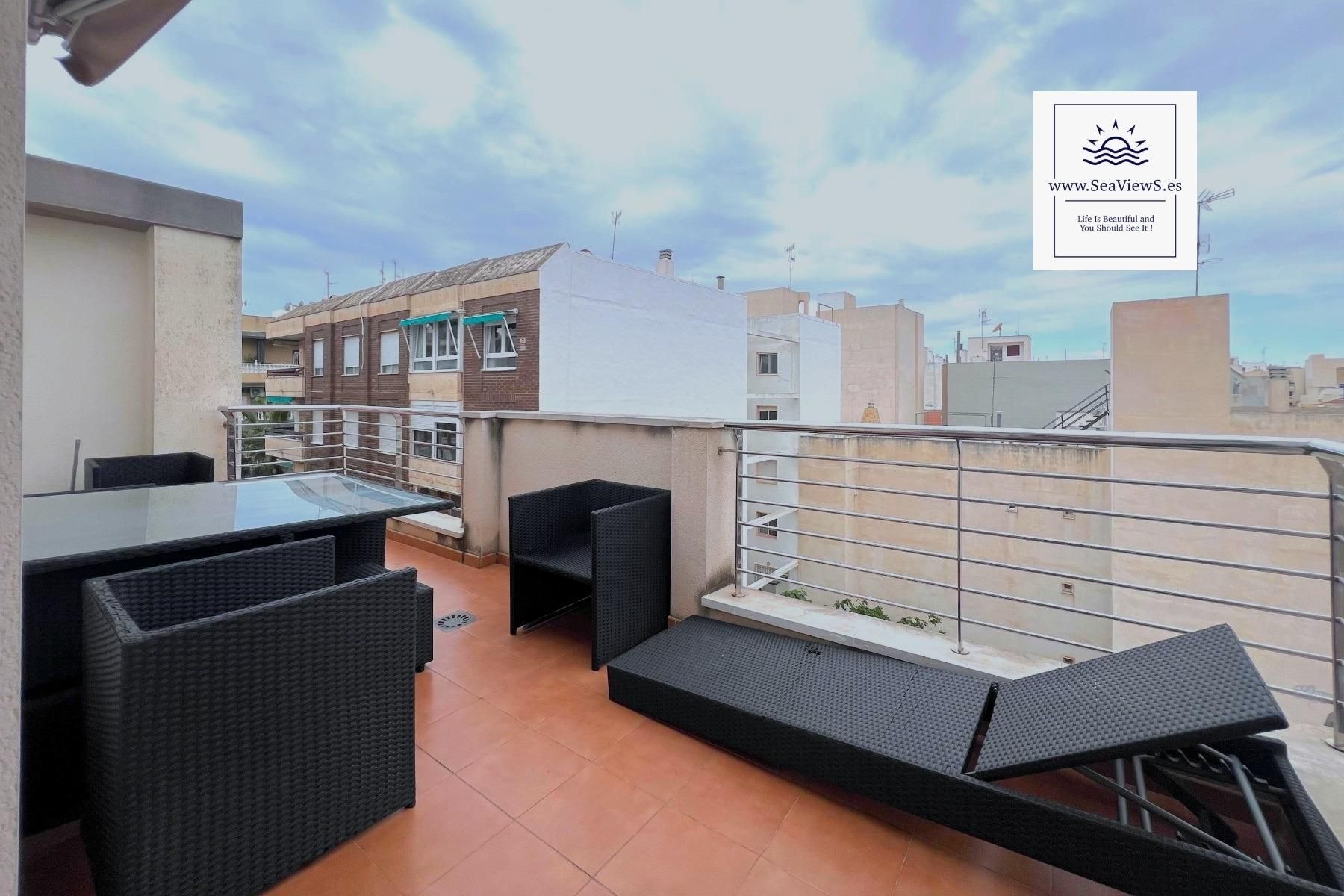 Terrace of Attic for sale in Torrevieja  with Air Conditioner, Heating and Terrace