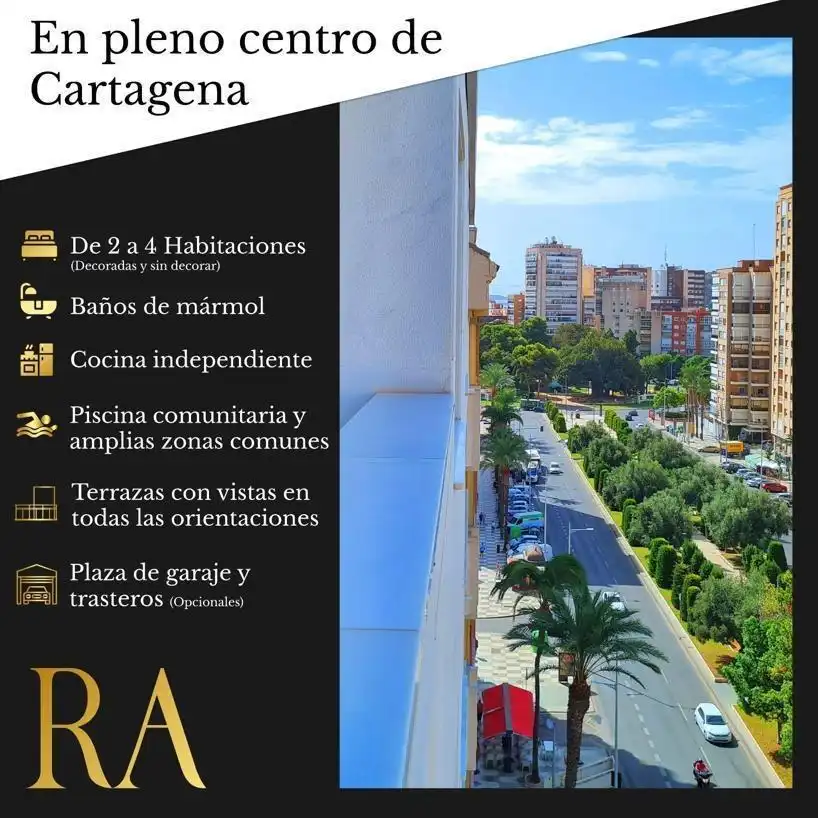 Vista exterior de Piso en venta en Cartagena con Aire acondicionado, Calefacción y Terraza