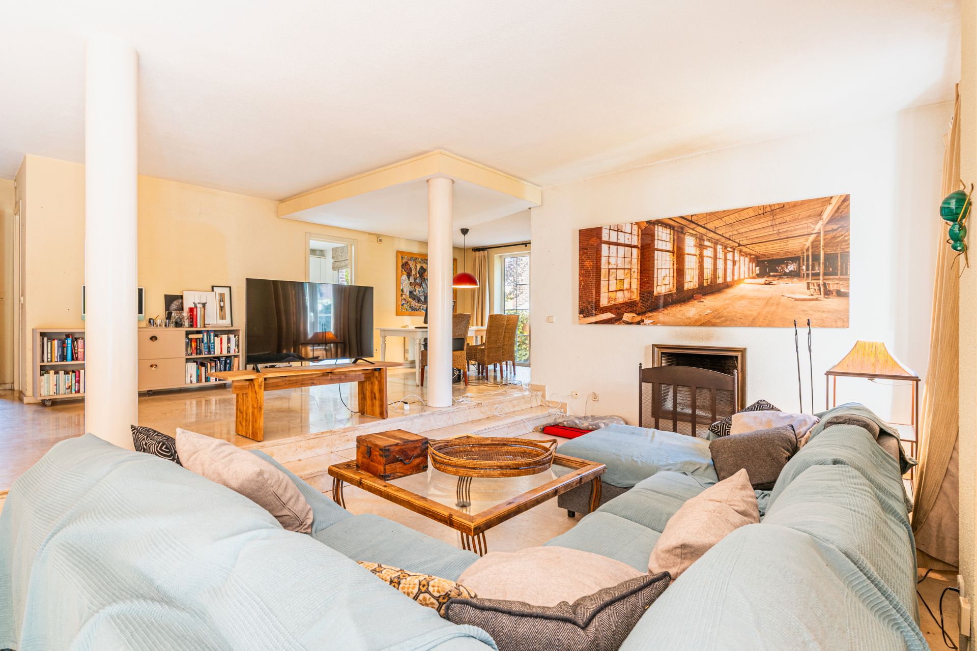 Living room of Single-family semi-detached for sale in Villanueva de la Cañada  with Air Conditioner, Heating and Private garden