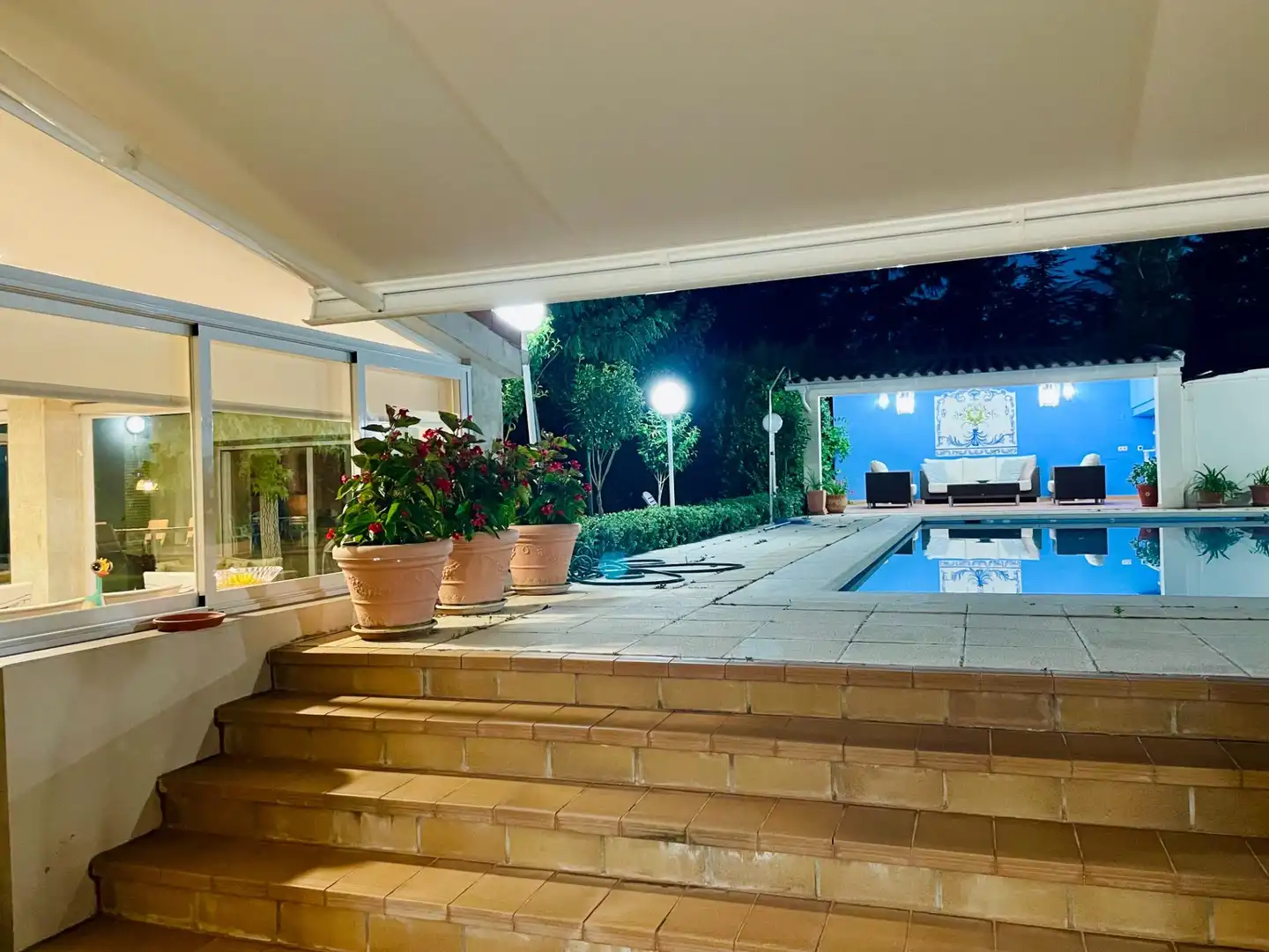 Terrassa de Casa o xalet en venda en Galindo y Perahuy amb Calefacció, Jardí privat i Terrassa