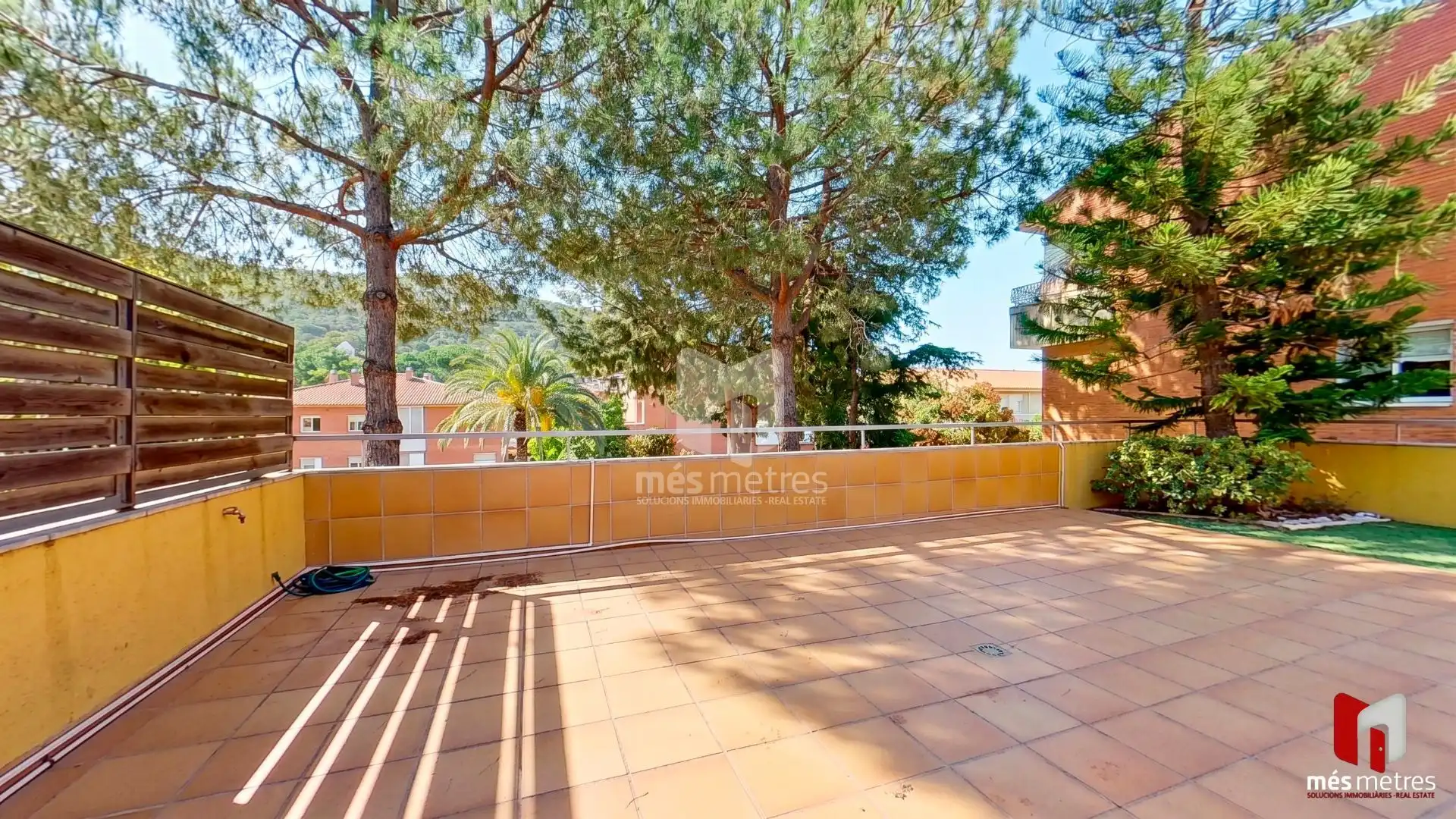 Terrace of Flat for rent in Teià  with Heating, Private garden and Community pool
