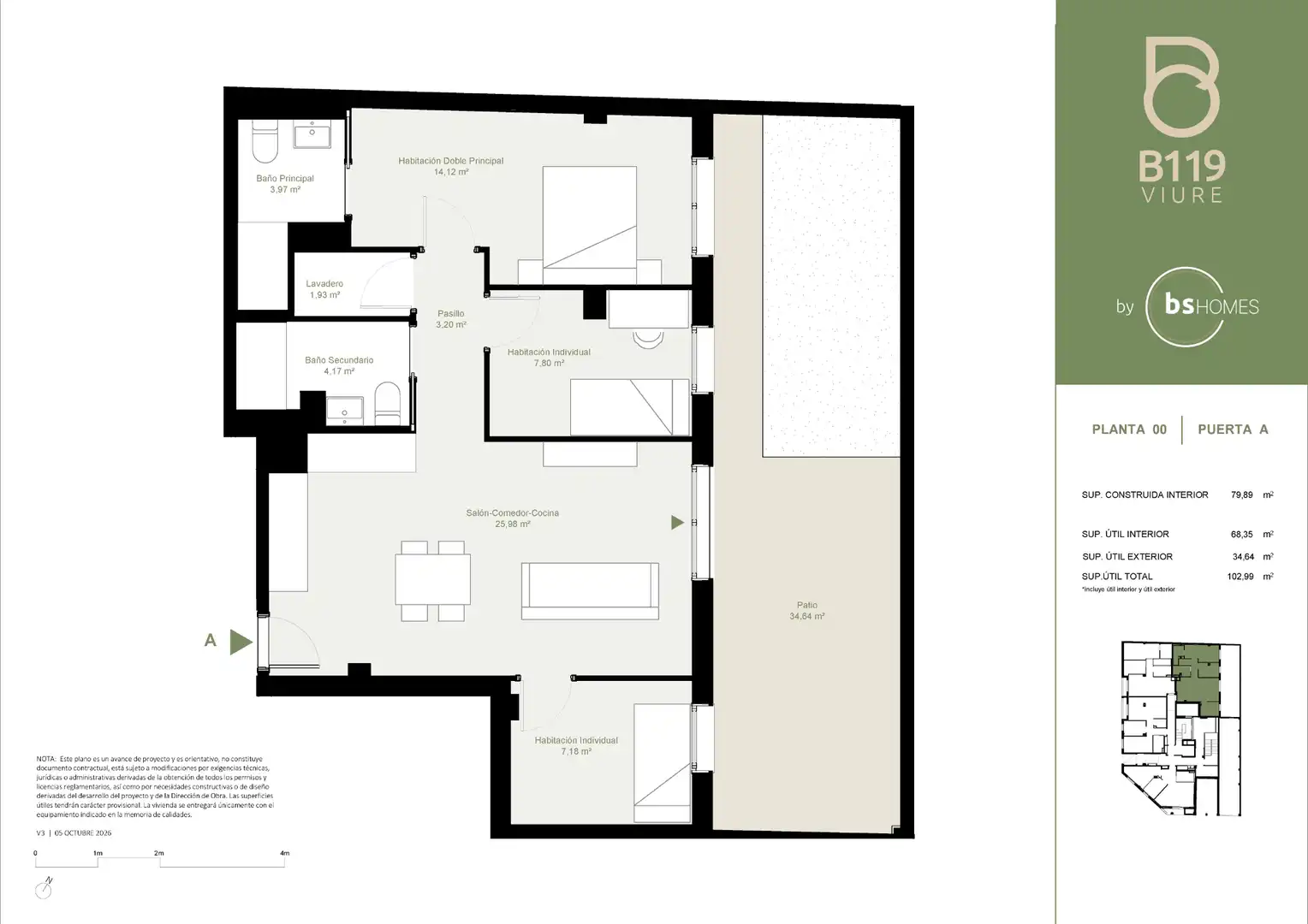 Neubau-Erdgeschosswohnung mit Aufzug zum Verkauf in Carrer del Berguedà 119, imagen 5