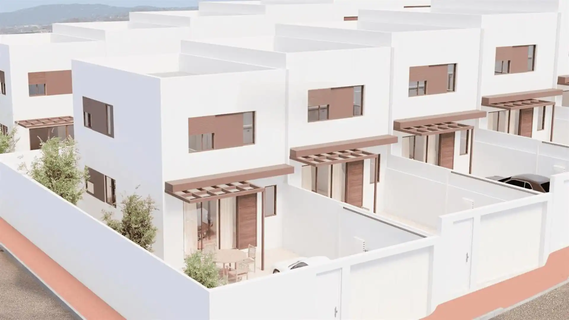 Außenansicht von Einfamilien-Reihenhaus zum Verkauf in Antas