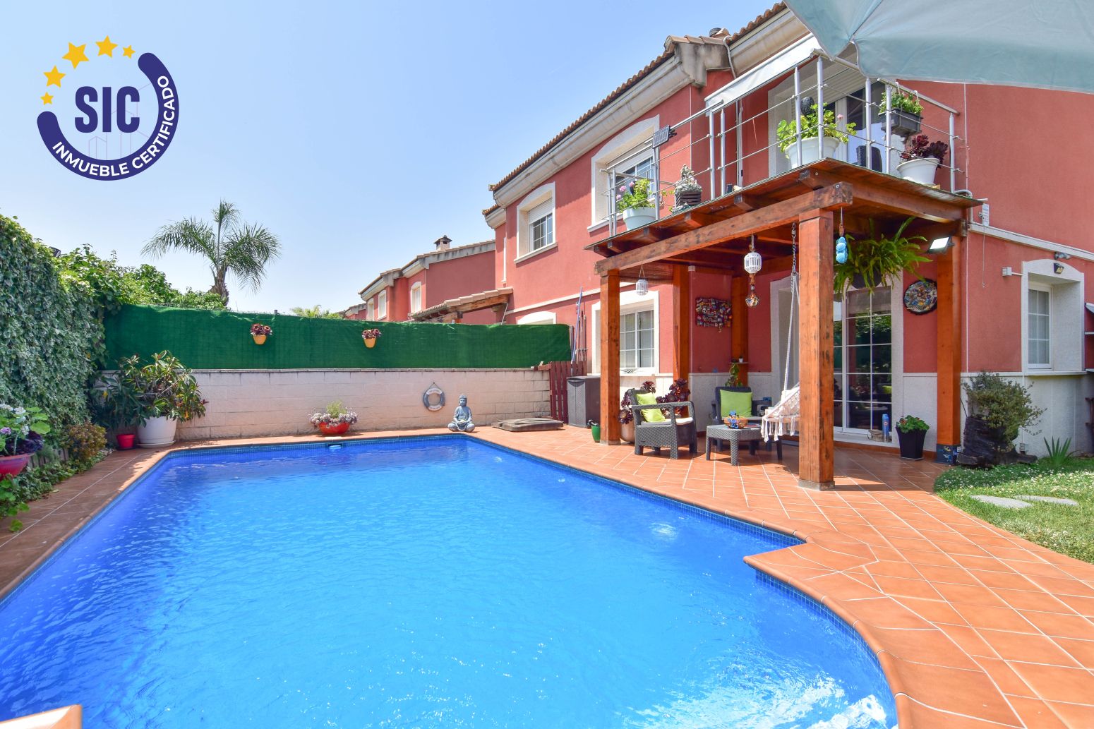 Swimming pool of House or chalet for sale in La Pobla de Vallbona  with Air Conditioner, Heating and Private garden
