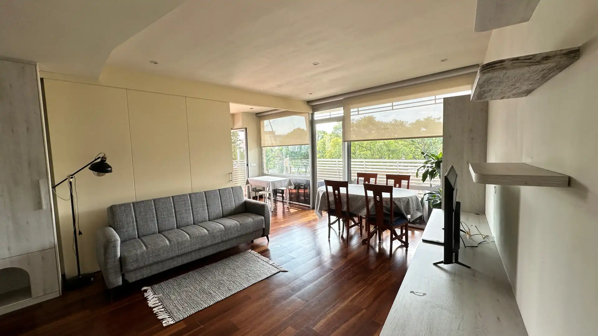 Sala de estar de Piso en venta en Sant Adrià de Besòs con Aire acondicionado, Calefacción y Parquet