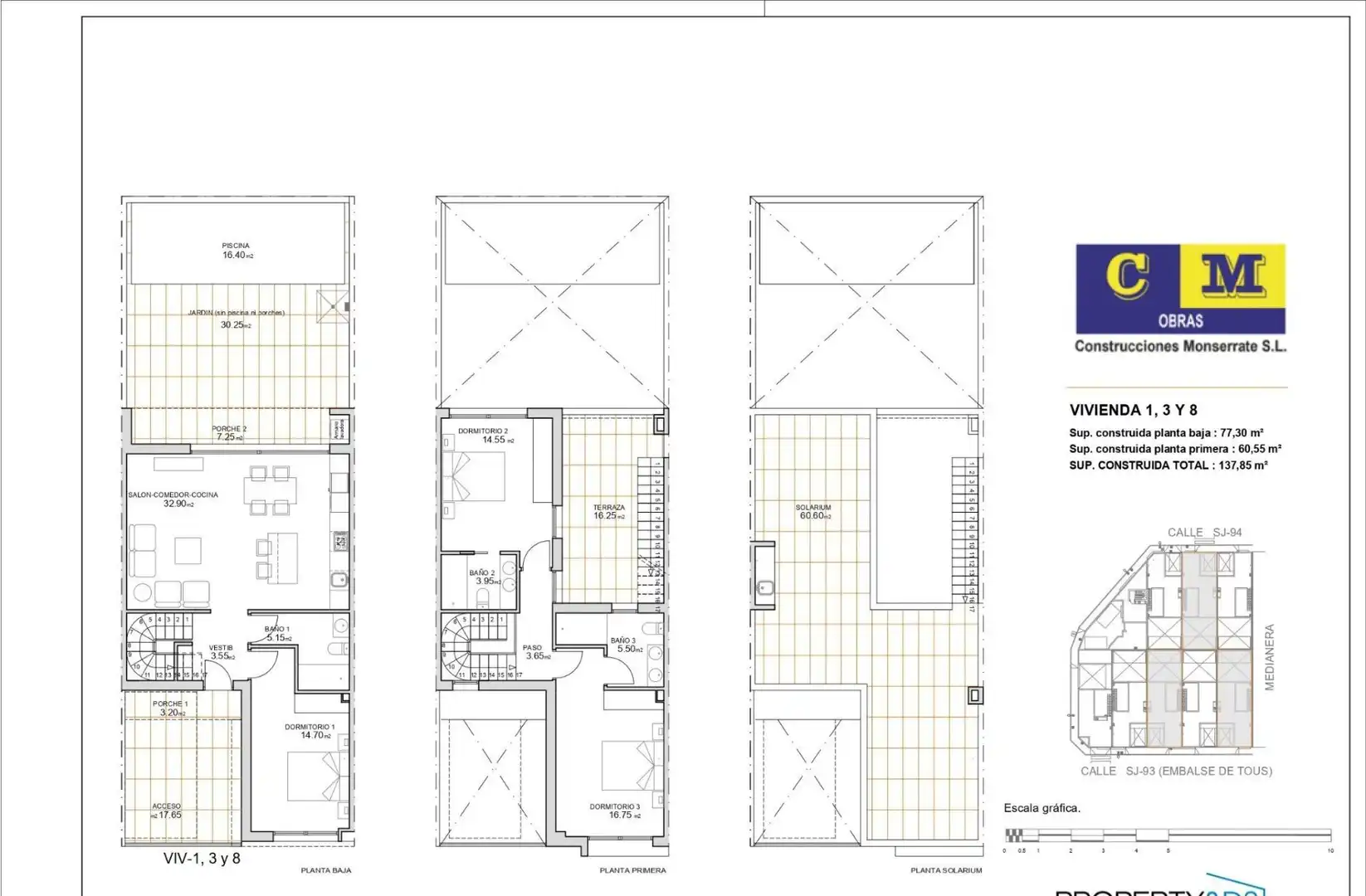 Triplex avec piscine à vendre à Avenida Avenida Academia General del Aire N-332 1, imagen 12