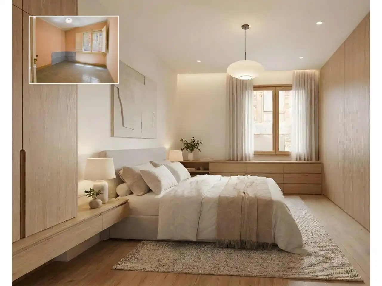 Bedroom of Flat for sale in Vic  with Heating and Storage room