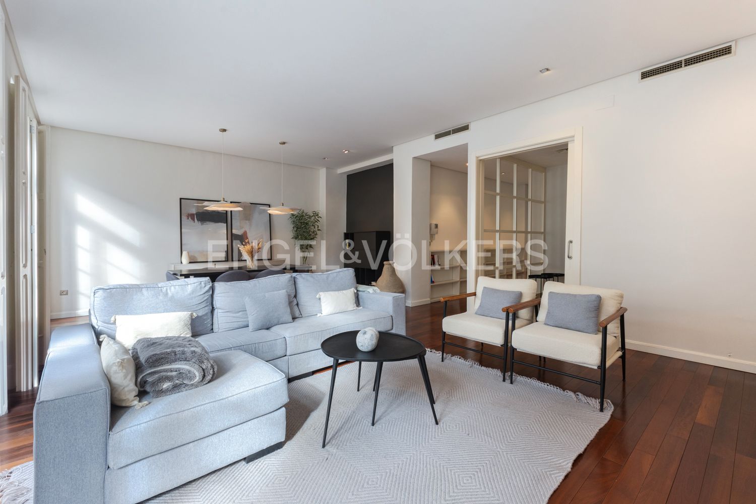 Living room of Apartment for sale in  Valencia Capital  with Air Conditioner, Heating and Parquet flooring
